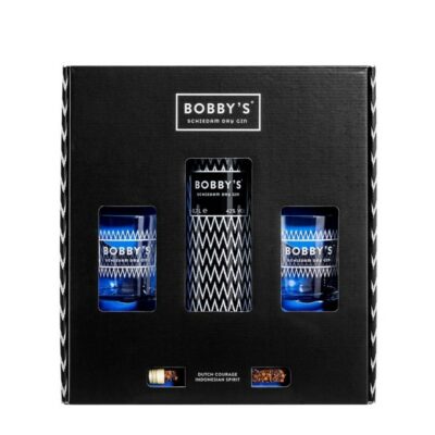 Bobby's Gin Gift Box + 2 glazen