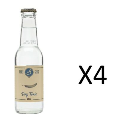 Three Cents Dry Tonic Water 20cl 4-pack