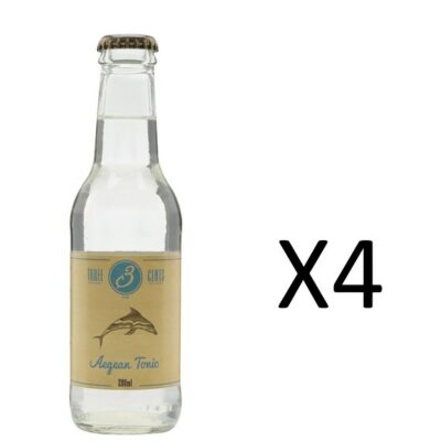 Three Cents Tonic Water Aegean 20cl 4-pack