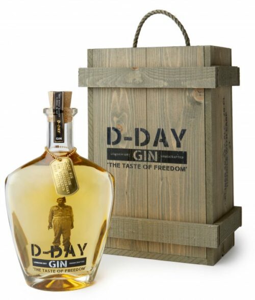 D-Day Gold Gin Wooden Gift Box
